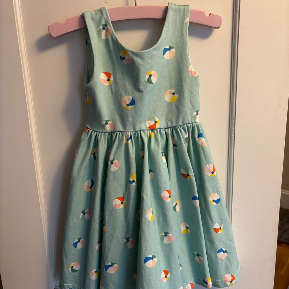 Girls' Mint Sleeveless Beach Ball Print Sundress